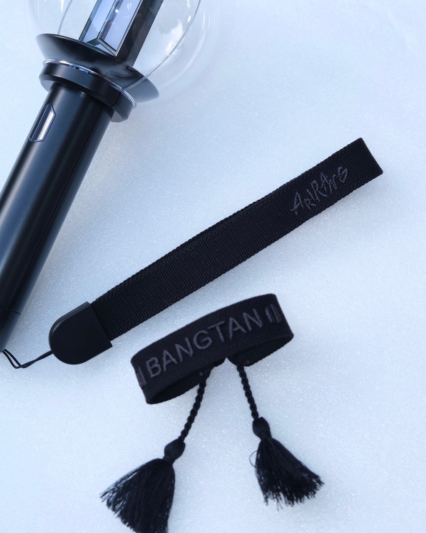 Bangtan Arirang Lightstick Strap + Friendship Bracelet Set | Double Sided Embroidery Strap