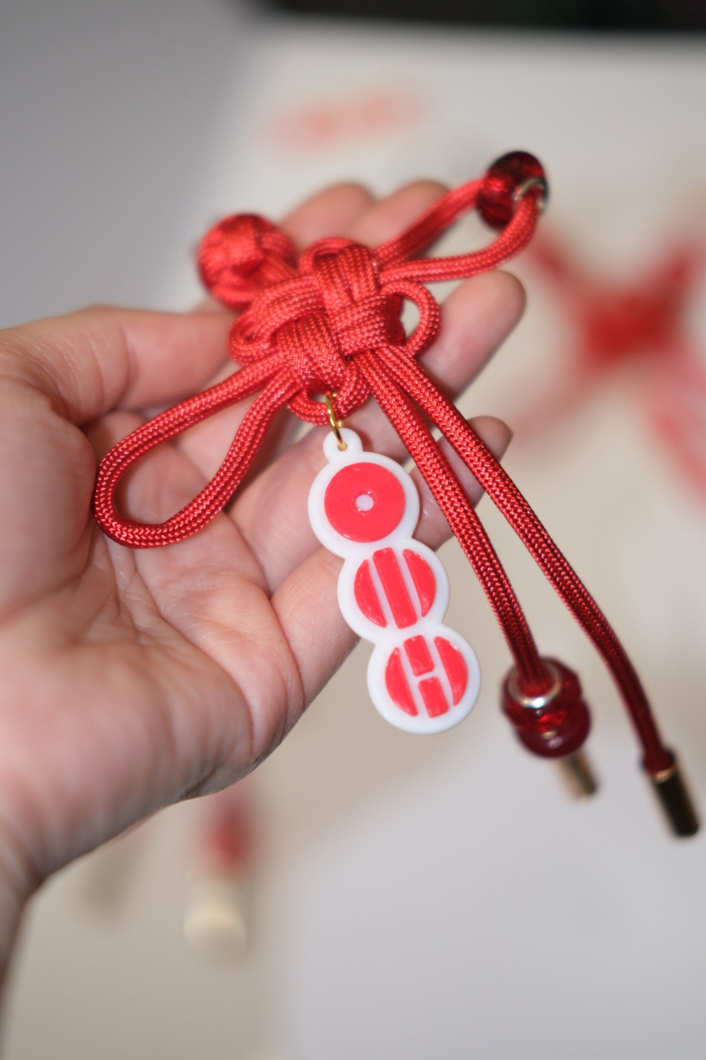 Arirang Lucky Knot Keychain with Charm