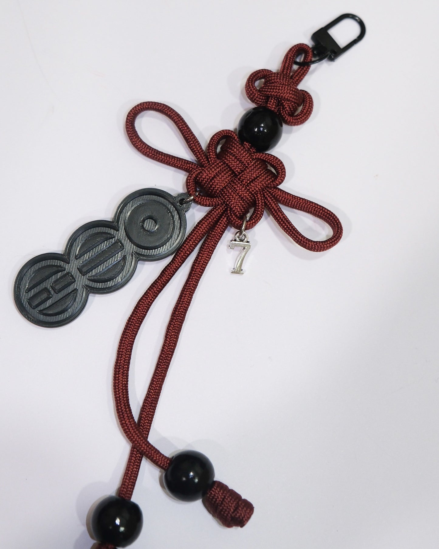 What is your love song ? Lucky Knot Keyring | Garnet