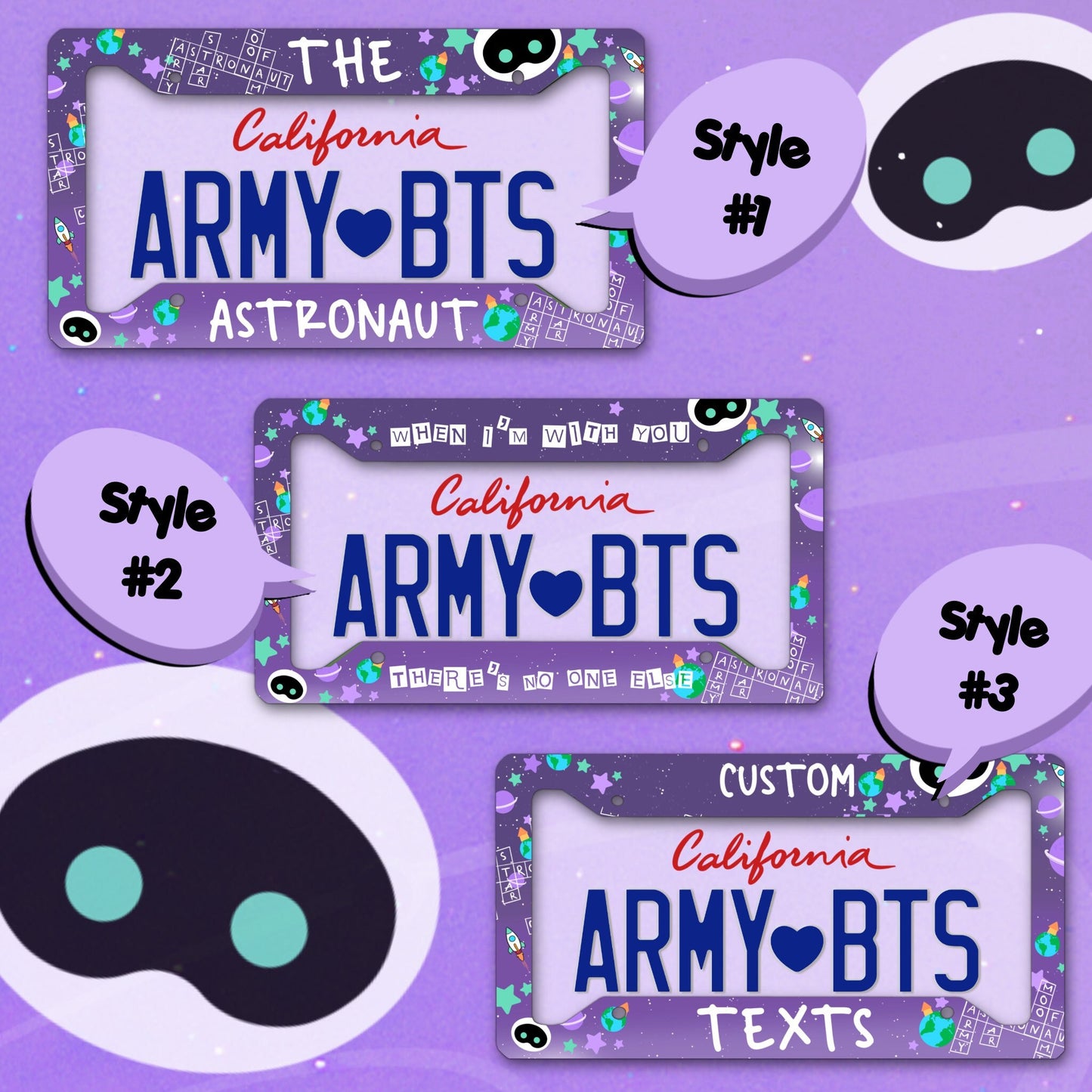 Custom License Plate Frame | BTS License Plate Frame