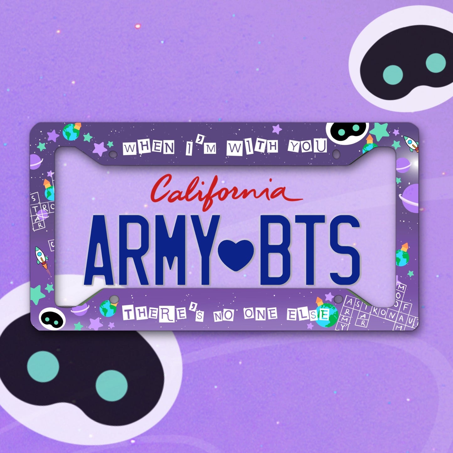 Custom License Plate Frame | BTS License Plate Frame