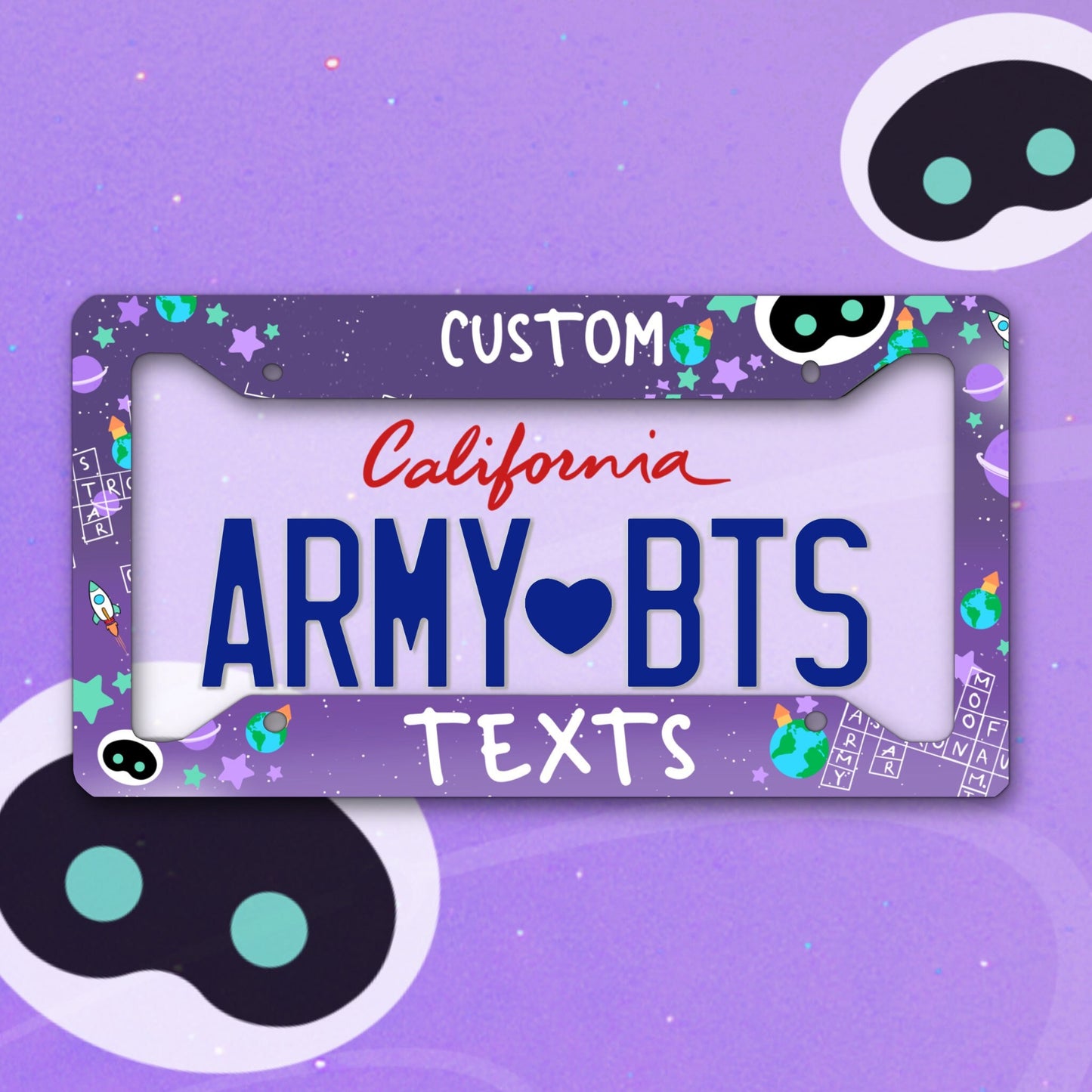 Custom License Plate Frame | BTS License Plate Frame