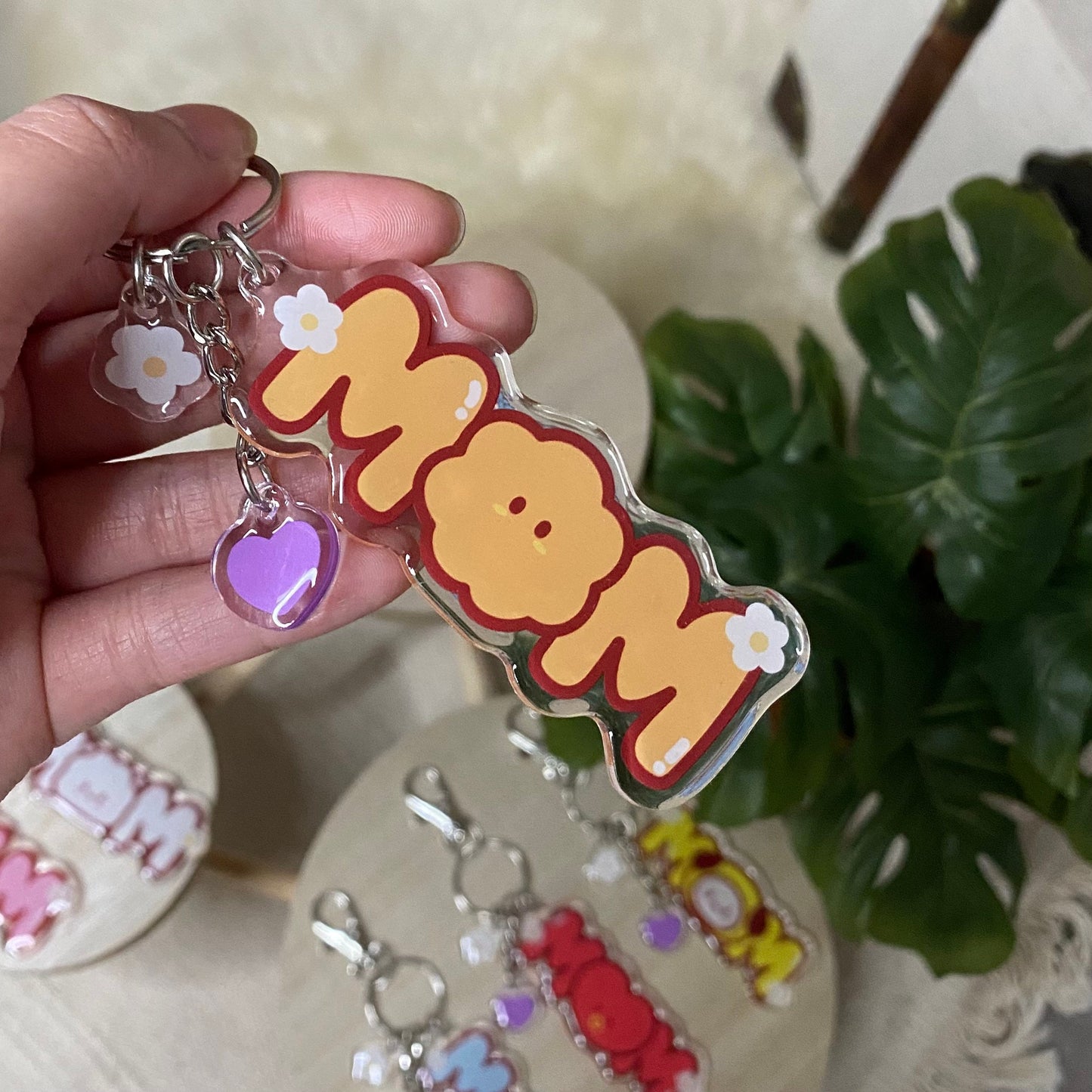 MOM Acrylic Keychain | Mother's Day Gift | Gift for Mom | Army Mom
