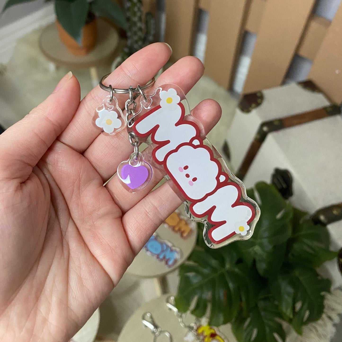 MOM Acrylic Keychain | Mother's Day Gift | Gift for Mom | Army Mom