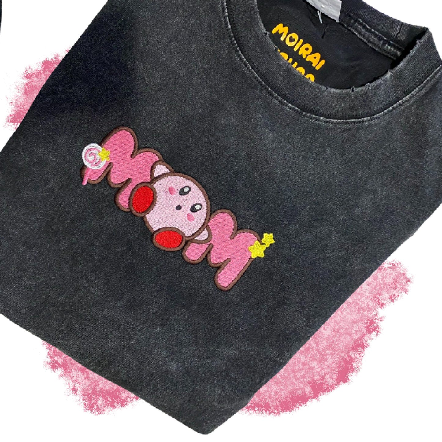 Cute Kawaii Mom T-shirt | Embroidery Character Shirt | Gift For Mom | Personalized Embroidered Sweatshirt for Mom | Mother's Day Gift
