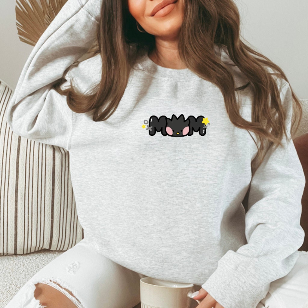Kawaii Embroidery Mom Sweatshirt | Mom Life | Teacher Life | Embroidery Crewneck | Cute mom gift