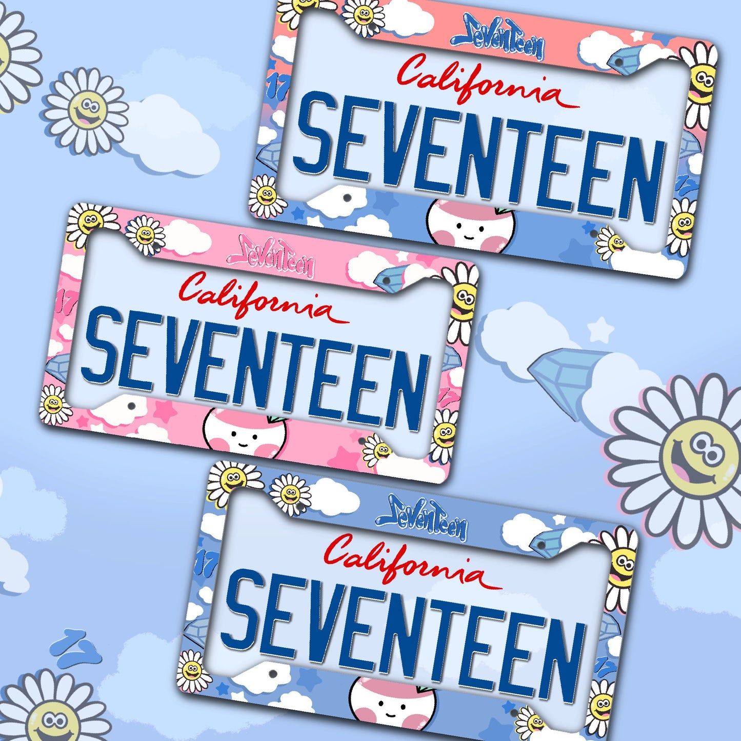 Seventeen Carat License Plate Frame | Carat License Plate Frame