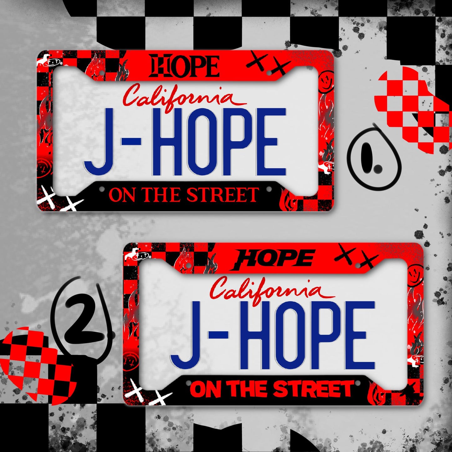 Hope On The Street License Plate Frame/ Hobi License Plate Frame/ License Plate Frame