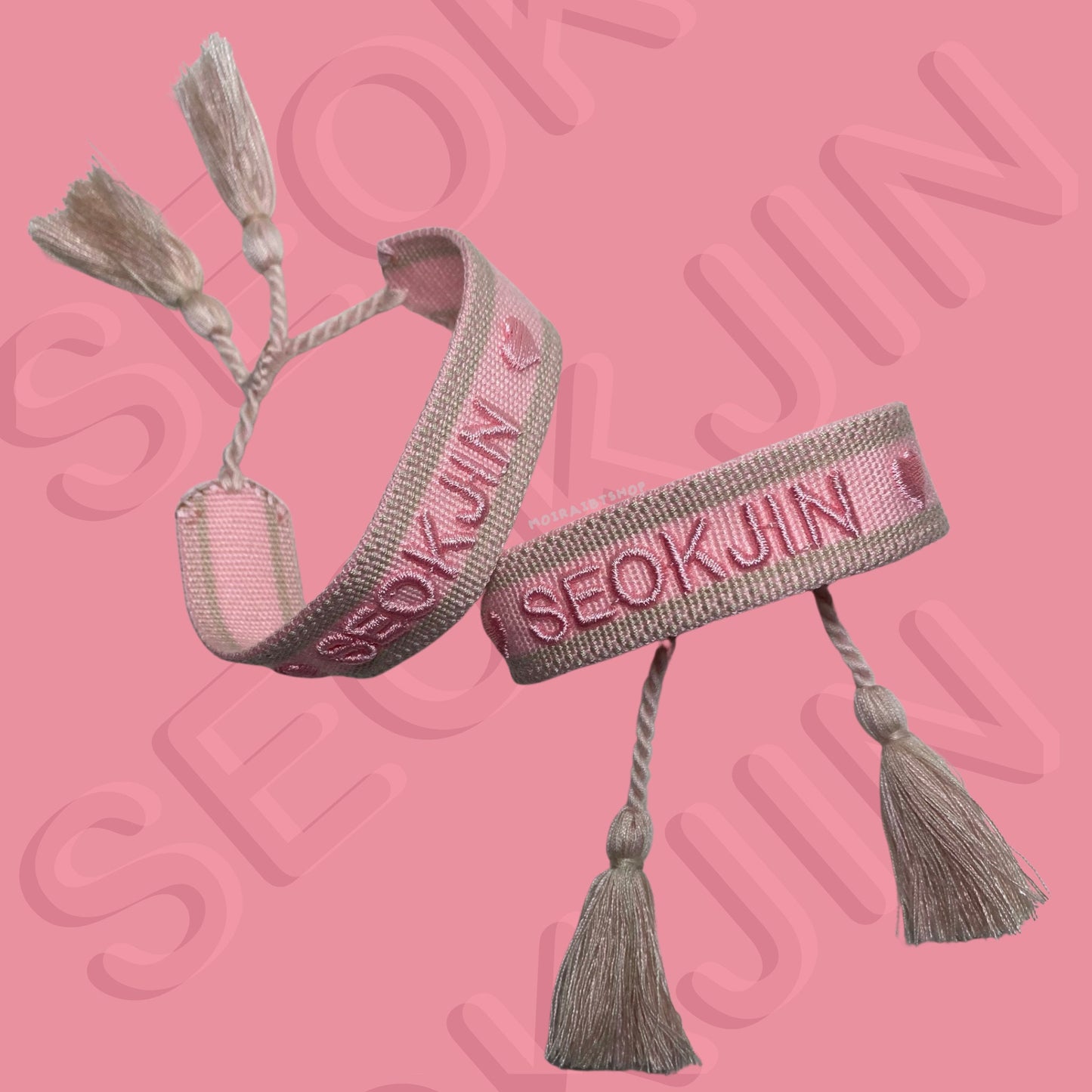 Seok-Jin Friendship Bracelet | Bangtan Bracelet | BTS Embroidered Friendship Bracelet