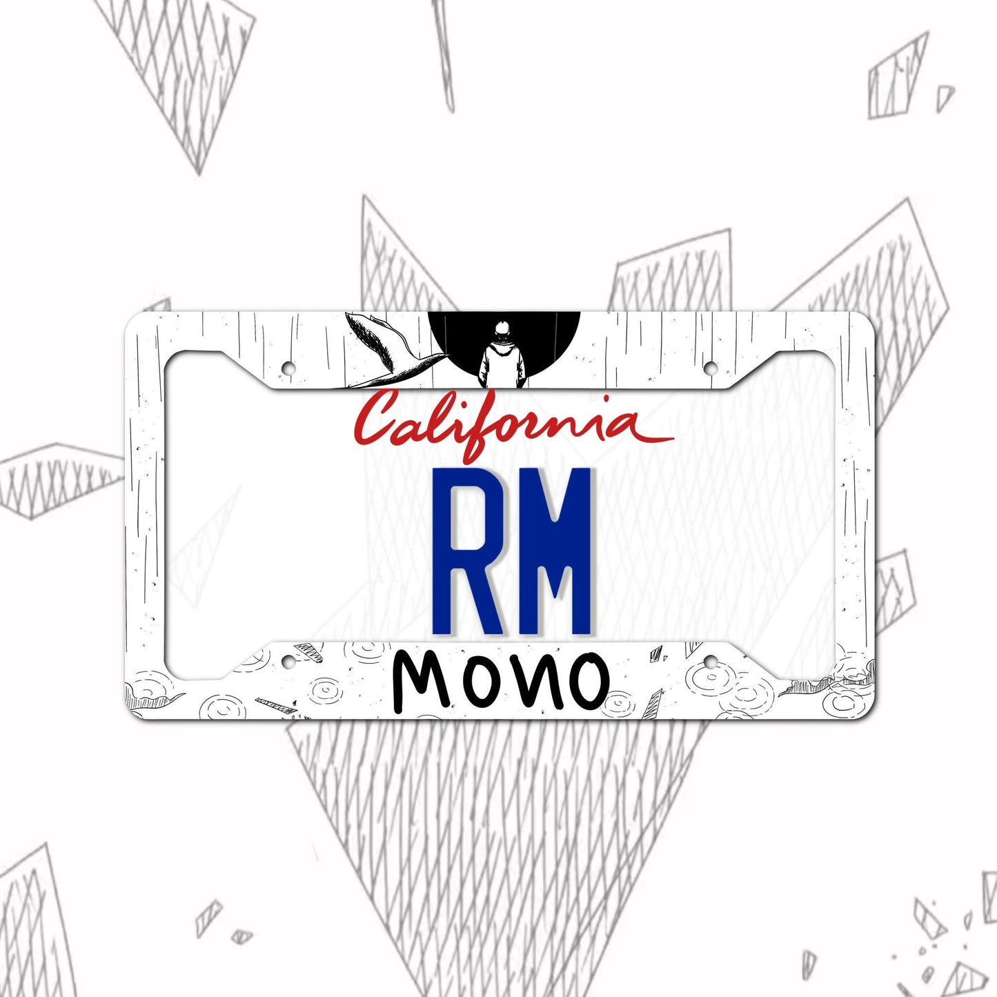 Mono Custom License Plate Frame | BTS License Plate Frame