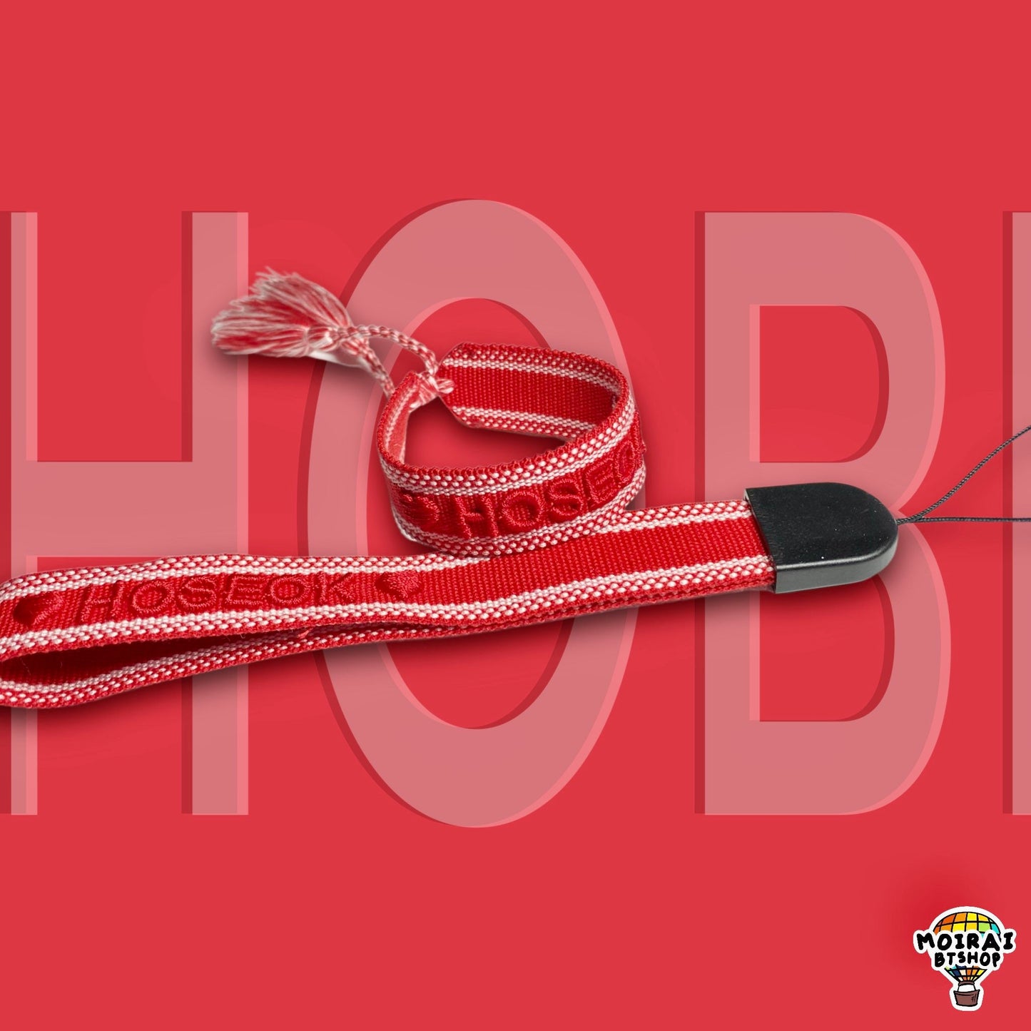 J-Hope Bracelet + Lanyard Bundle | Wrist Strap | BTS Embroidered Lanyard | Bracelet