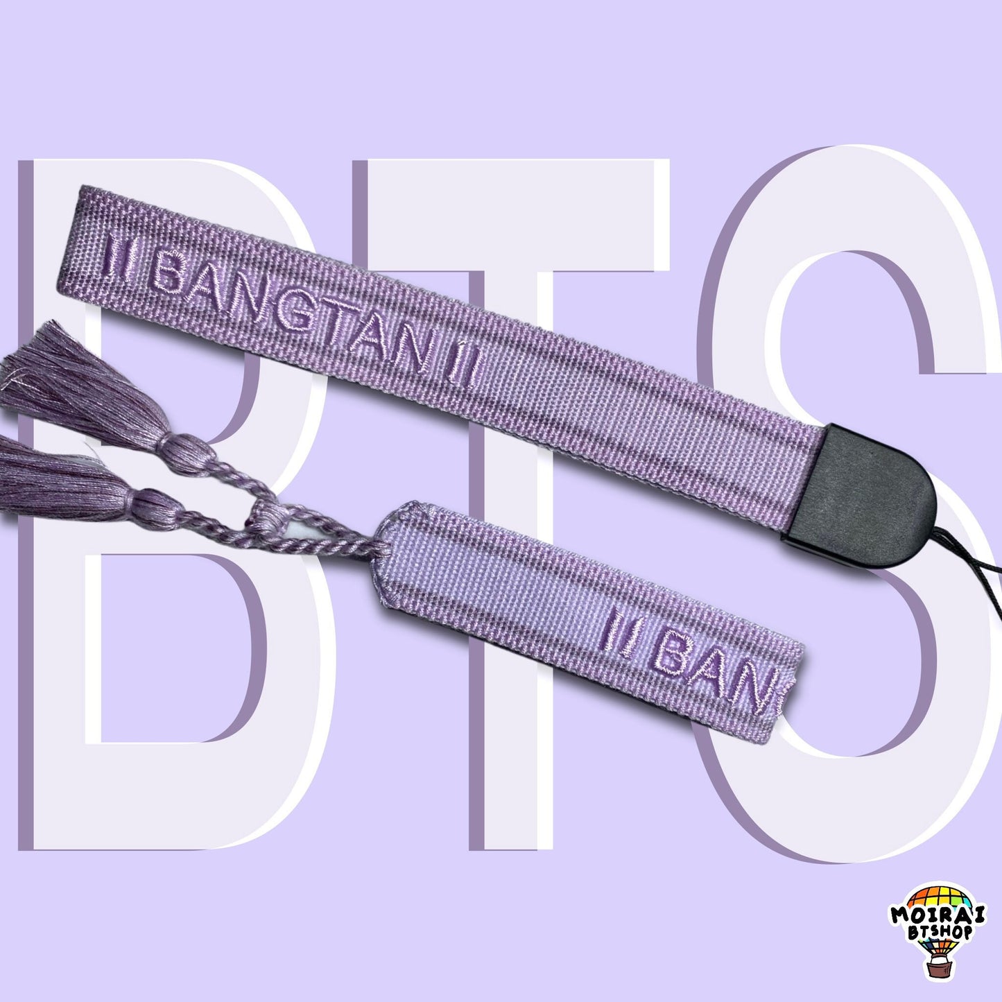 Bangtan Bracelet + Lanyard Bundle | Wrist Strap | BTS Embroidered Lanyard