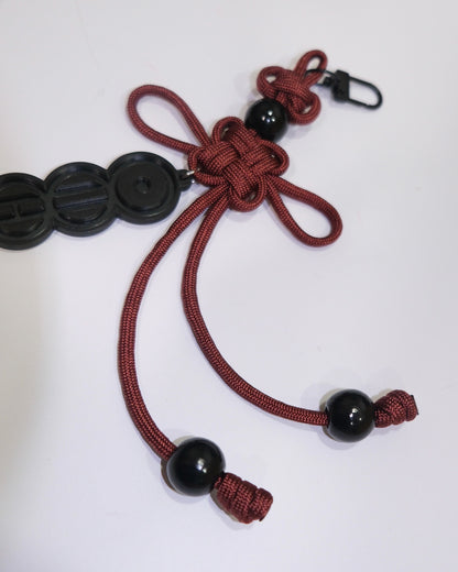 What is your love song ? Lucky Knot Keyring | Garnet