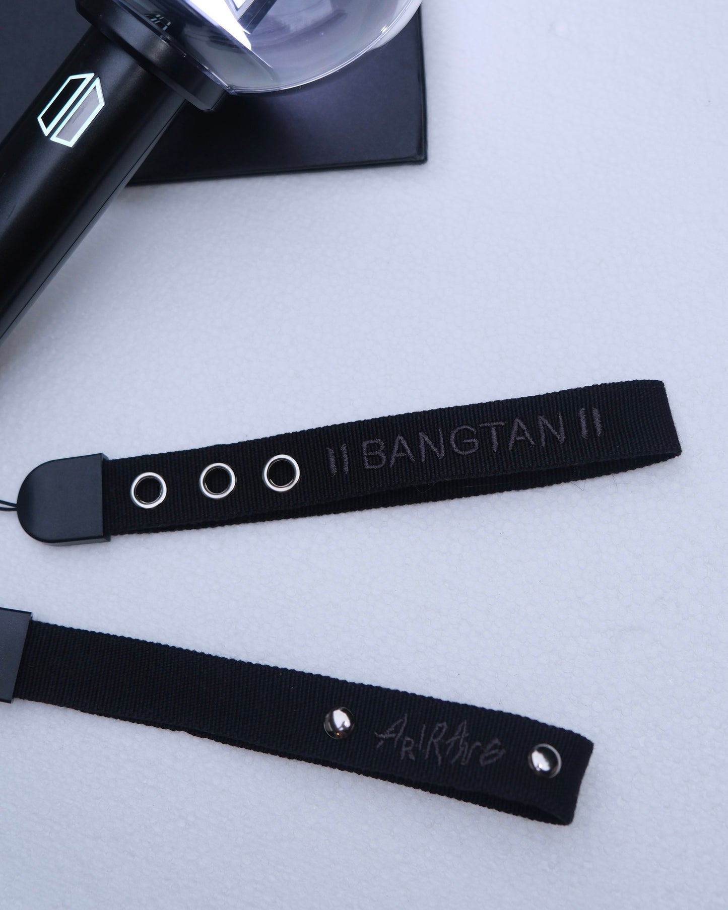 New Era Black Bangtan x Arirang Double-Sided Embroidery Lightstick Strap