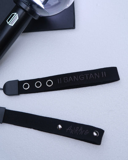 New Era Black Bangtan x Arirang Double-Sided Embroidery Lightstick Strap