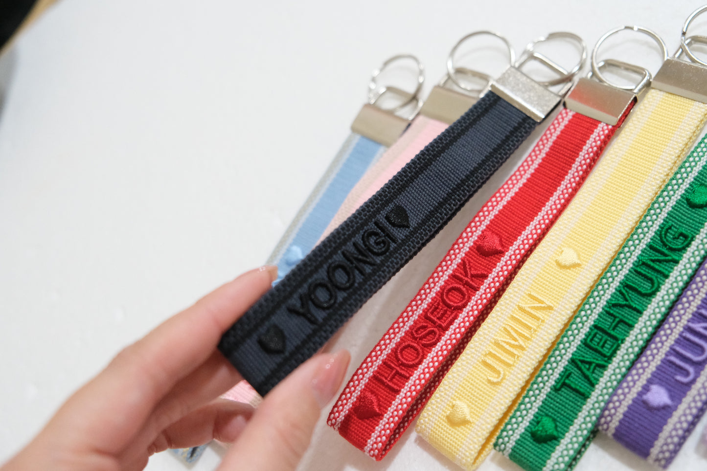 Embroidery Wristlet Key Fob