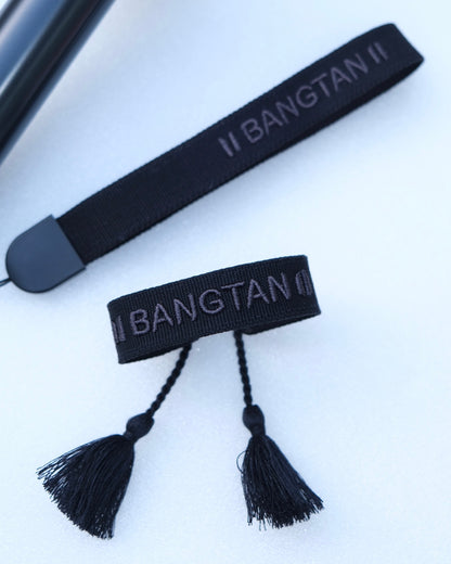 Bangtan Arirang Lightstick Strap + Friendship Bracelet Set | Double Sided Embroidery Strap