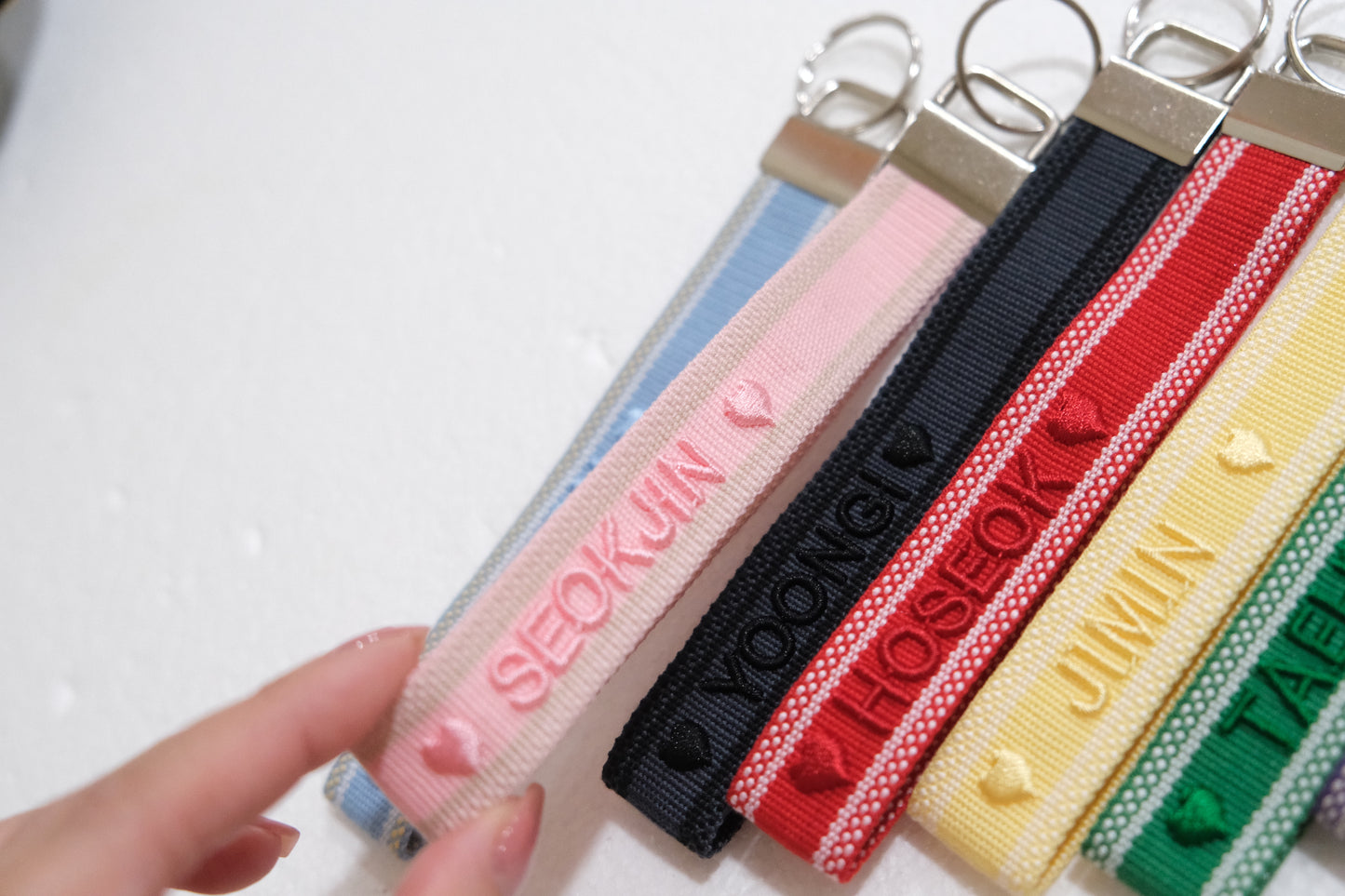 Embroidery Wristlet Key Fob