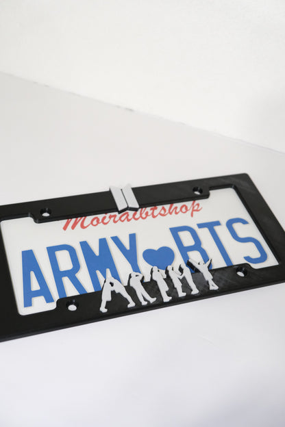 BTS 💜 ARMY License Plate Frame | 3D Printed License Plate Frame .