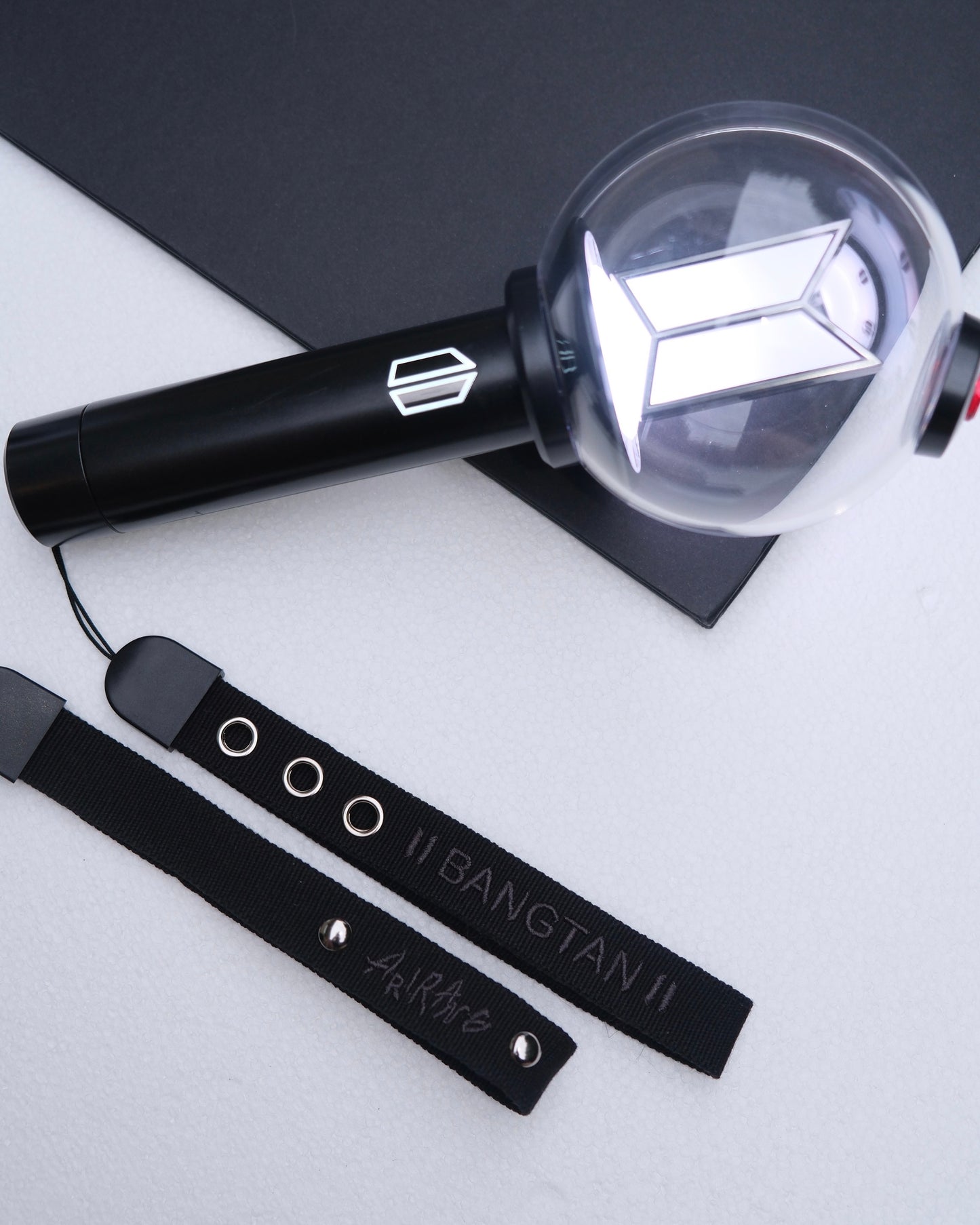 New Era Black Bangtan x Arirang Double-Sided Embroidery Lightstick Strap