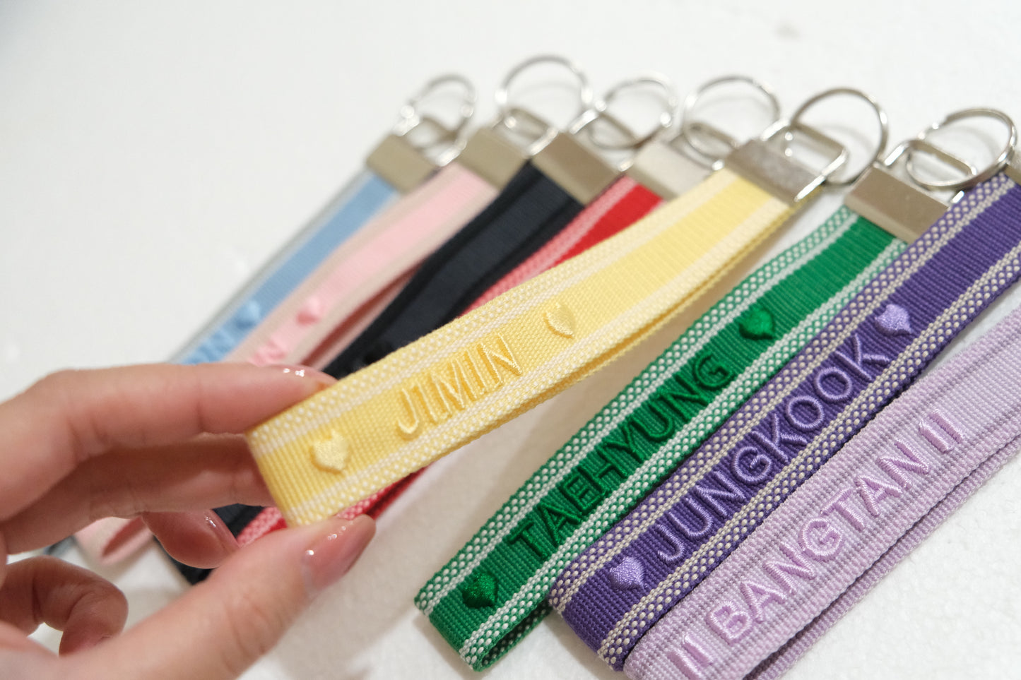 Embroidery Wristlet Key Fob