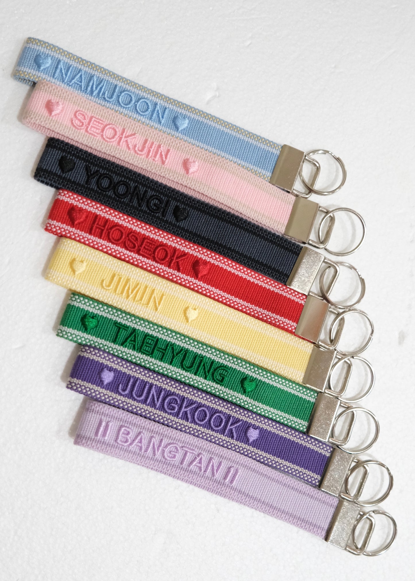 Embroidery Wristlet Key Fob