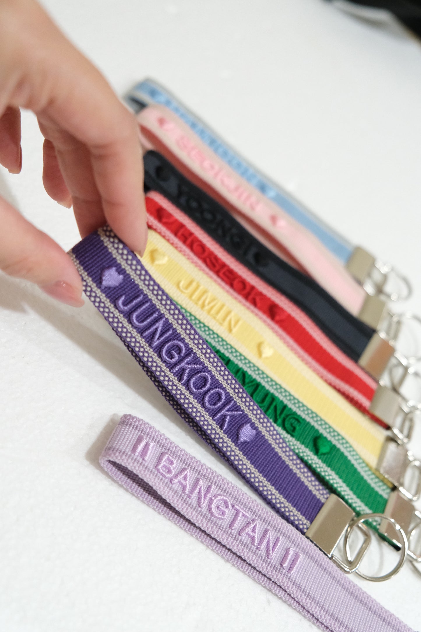 Embroidery Wristlet Key Fob