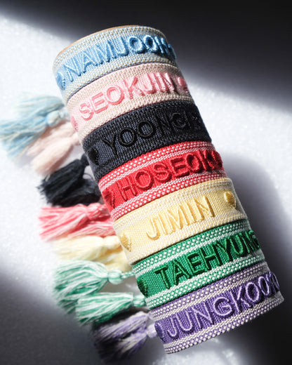 OT7 Embroidery Friendship Bracelets - SET OF 7 Bracelets