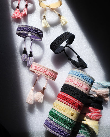 OT7 Embroidery Friendship Bracelets - SET OF 7 Bracelets