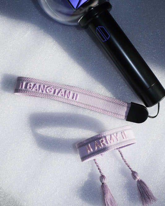 Bangtan Loves Army Lightstick Strap + Friendship Bracelet Set