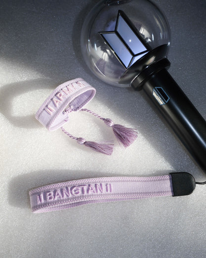 Bangtan Loves Army Lightstick Strap + Friendship Bracelet Set