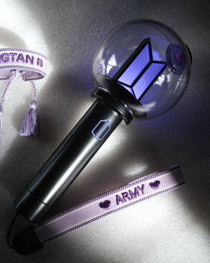 Glitter Bangtan Lightstick Strap + Friendship Bracelet Set