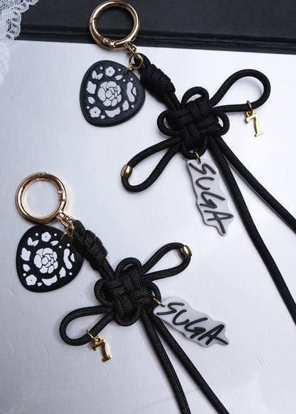 Suga Lucky Knot Keychain With Charms