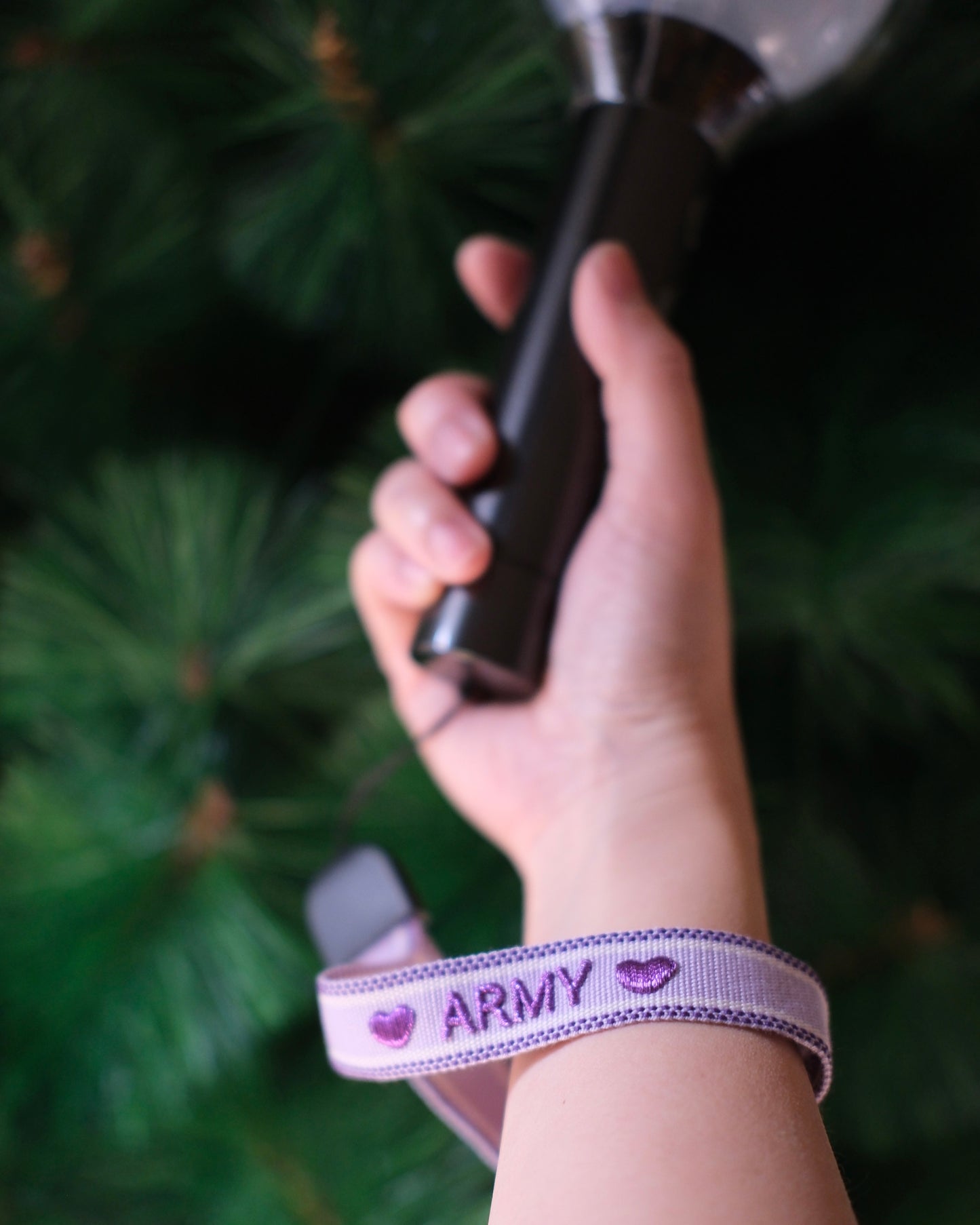 Bangtan Double-Sided Glitter Embroidery Strap