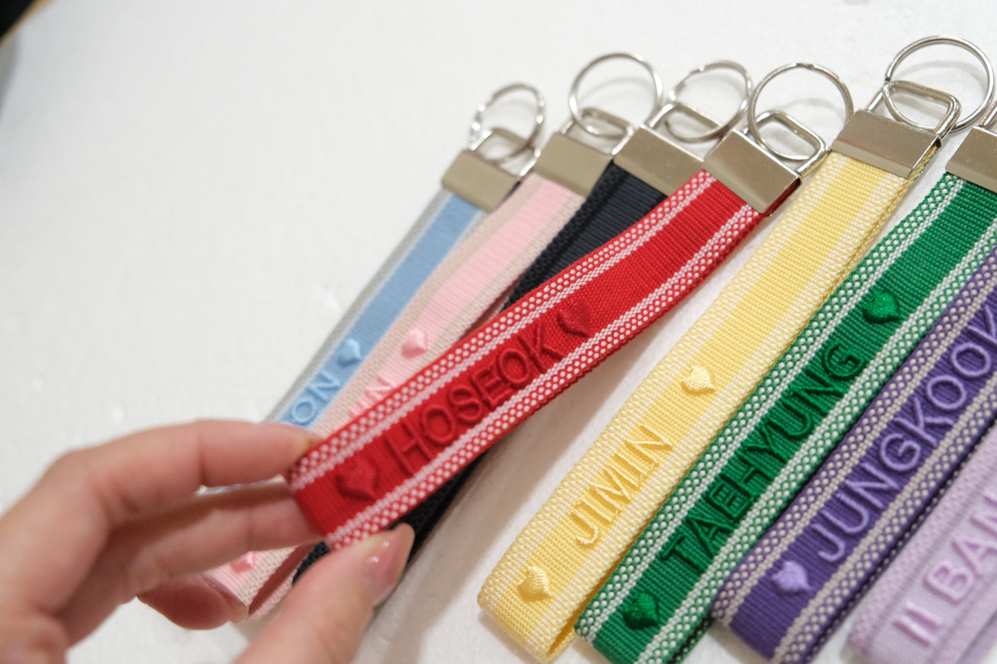 Embroidery Wristlet Key Fob
