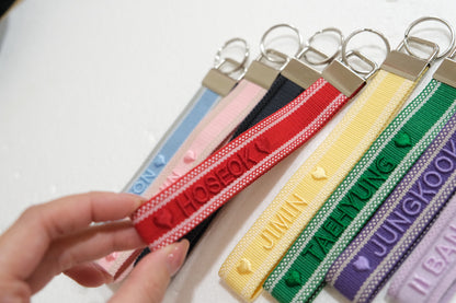 Embroidery Wristlet Key Fob