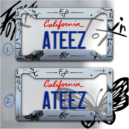 FIXON/OFF License Plate Frame | ANITEEZ License Plate Frame | Custom License Plate Frame | 2 Versions