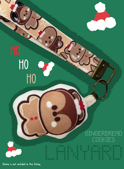 Gingerbread Cookies Wristlet Key Fob
