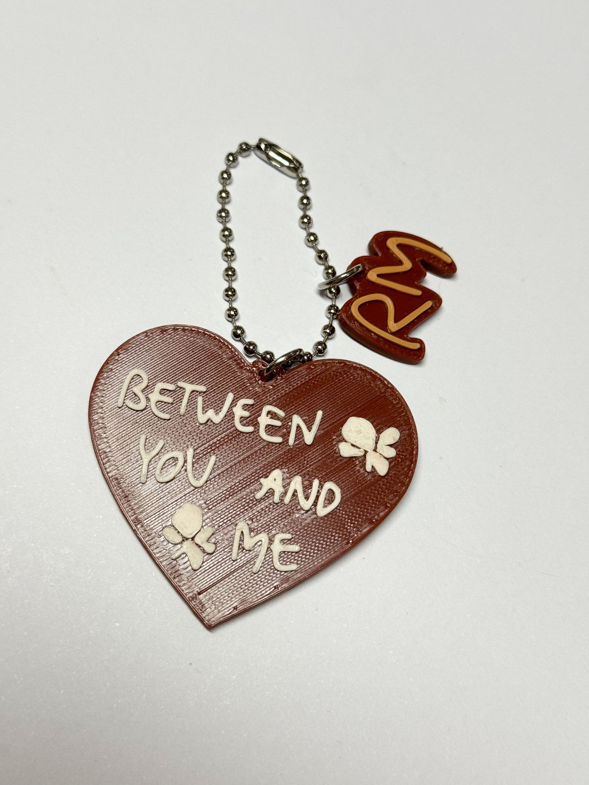 Between You And Me 3D Printed Charm
