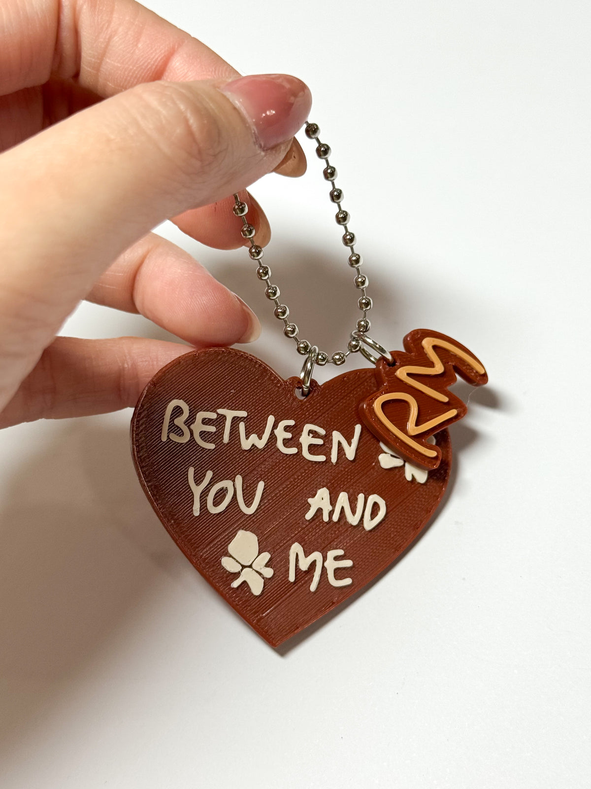 Between You And Me 3D Printed Charm