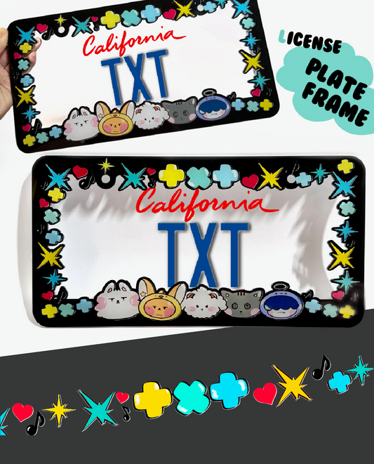 TXT License Plate Frame | Acrylic Frame
