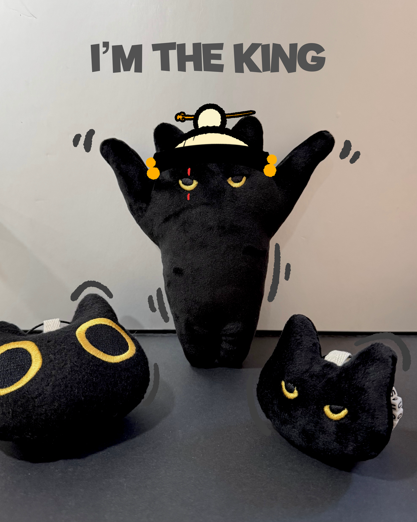 Tang Meow | Yoongi Cat Plushie Keychain | Black Cat