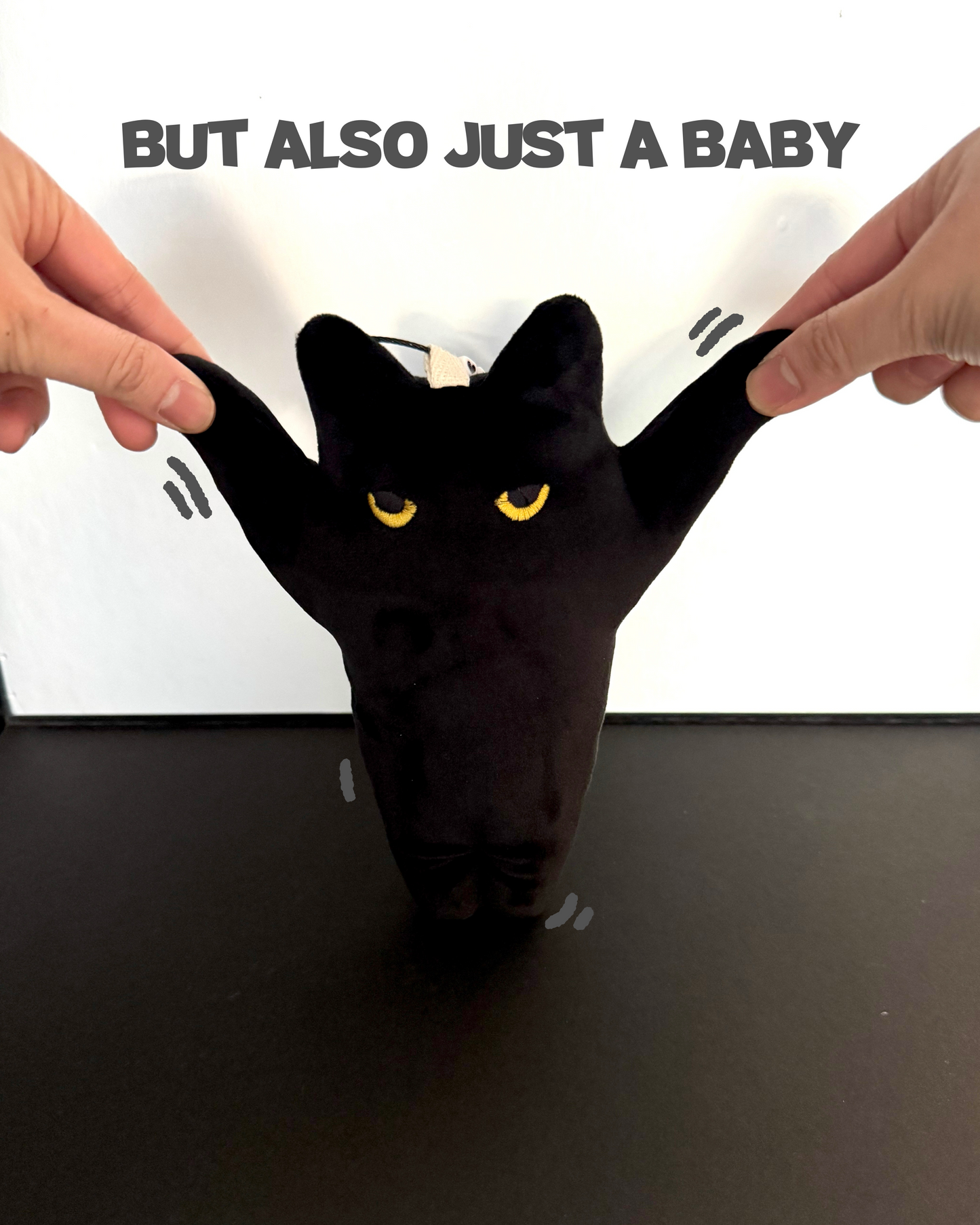 Tang Meow | Yoongi Cat Plushie Keychain | Black Cat