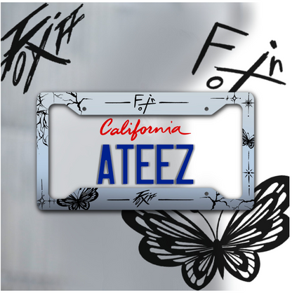 FIXON/OFF License Plate Frame | ANITEEZ License Plate Frame | Custom License Plate Frame | 2 Versions