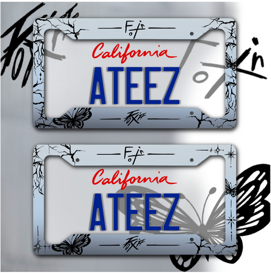 FIXON/OFF License Plate Frame | ANITEEZ License Plate Frame | Custom License Plate Frame | 2 Versions