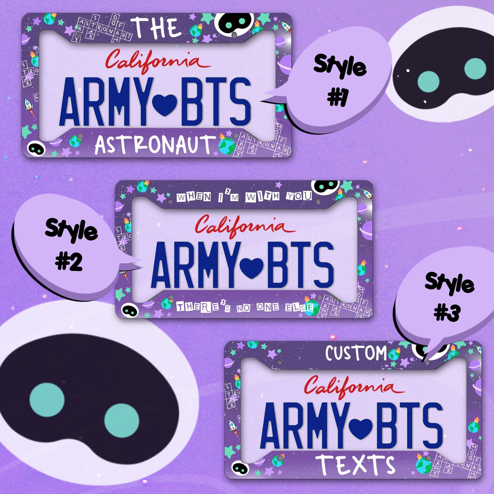 Custom License Plate Frame | BTS License Plate Frame
