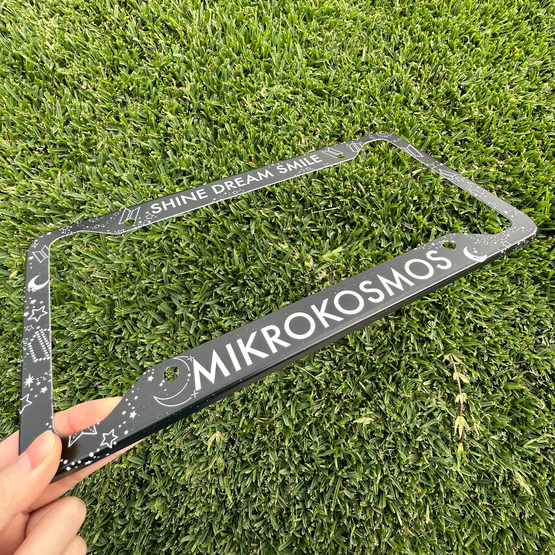 Preorder Mikrokosmos License Plate Frame UV Print | License Plate Frame inspired by Jungkook Artist Made Collection Mikrokosmos Mood Lamp.
