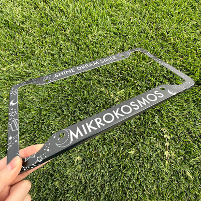 Preorder Mikrokosmos License Plate Frame UV Print | License Plate Frame inspired by Jungkook Artist Made Collection Mikrokosmos Mood Lamp.