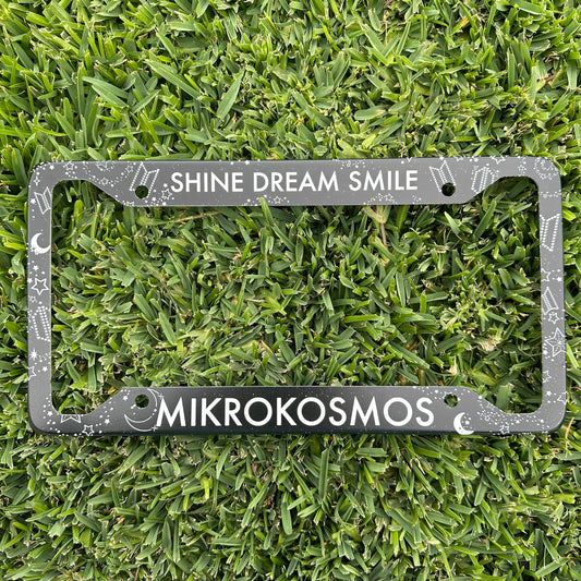 Preorder Mikrokosmos License Plate Frame UV Print | License Plate Frame inspired by Jungkook Artist Made Collection Mikrokosmos Mood Lamp.