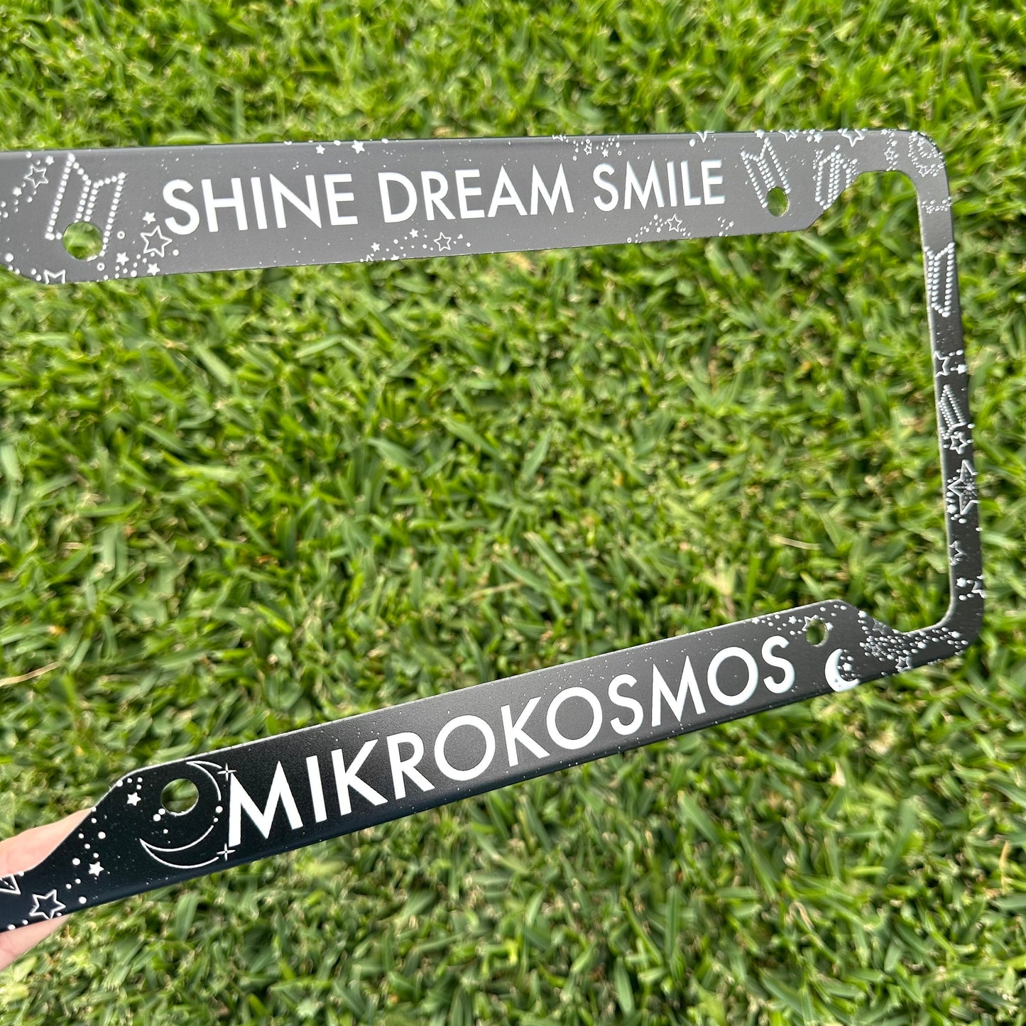 Preorder Mikrokosmos License Plate Frame UV Print | License Plate Frame inspired by Jungkook Artist Made Collection Mikrokosmos Mood Lamp.